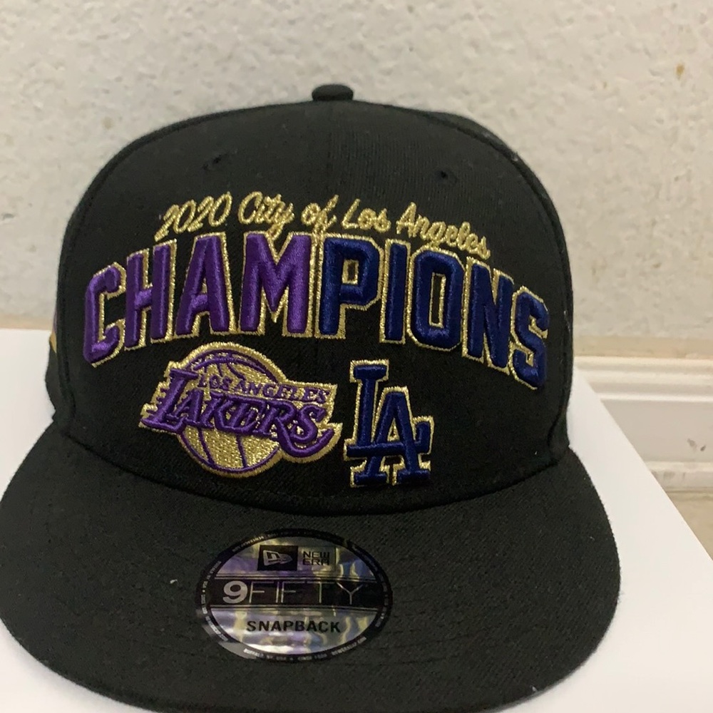 LA Lakers x Dodgers Champions 2020 Snapback *RARE*